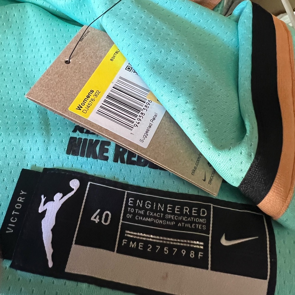 Nike WNBA Equality Edition Jersey NY Liberty Teal Blue Sabrina Ionescu XS Small - Picture 8 of 8